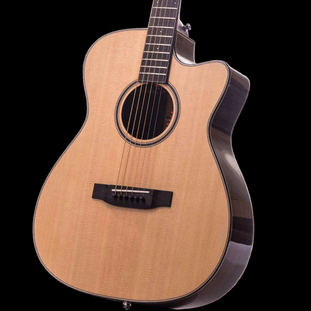 Auden Rosewood Bowman Spruce Top Cutaway Electro Acoustic Guitar - Richards Guitars Of Stratford Upon Avon