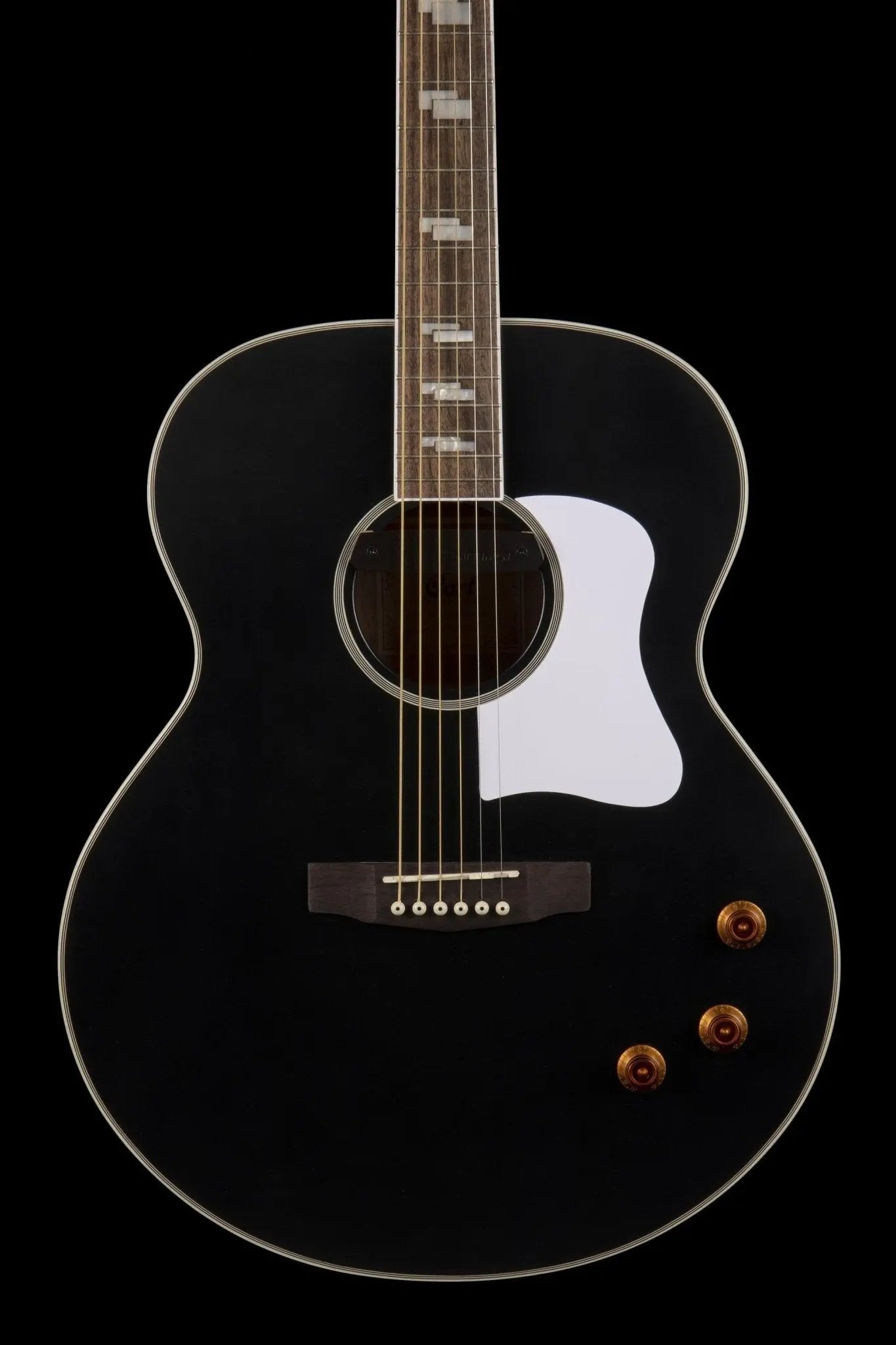 Cort CJ Retro Vintage Black Matte - Richards Guitars Of Stratford Upon Avon