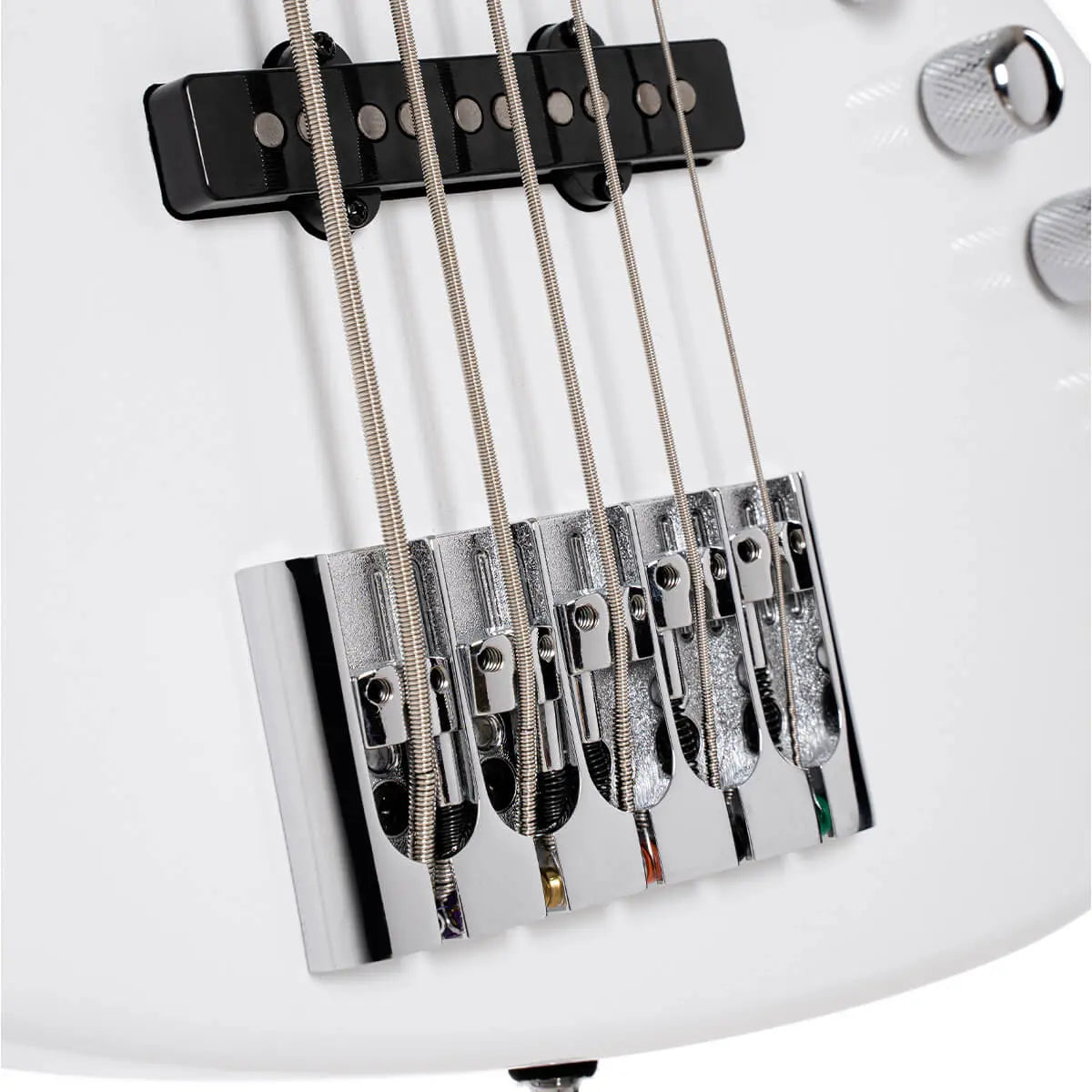 Cort NJS 5, White w/case Bass Guitar - Richards Guitars Of Stratford Upon Avon