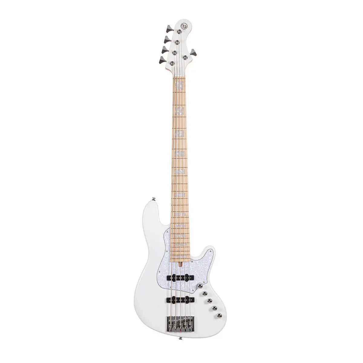 Cort NJS 5, White w/case Bass Guitar - Richards Guitars Of Stratford Upon Avon