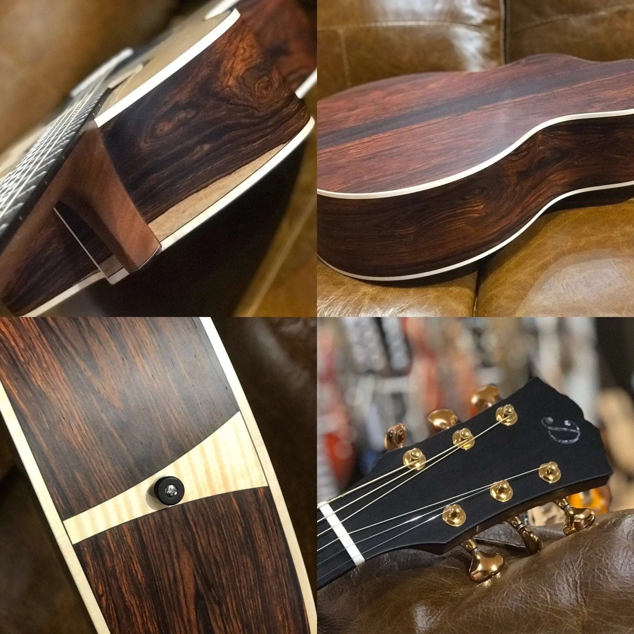 Dowina Cocobolo III Trio Plate GAC Deluxe (Torrified Swiss Moon Spruce) - Richards Guitars Of Stratford Upon Avon