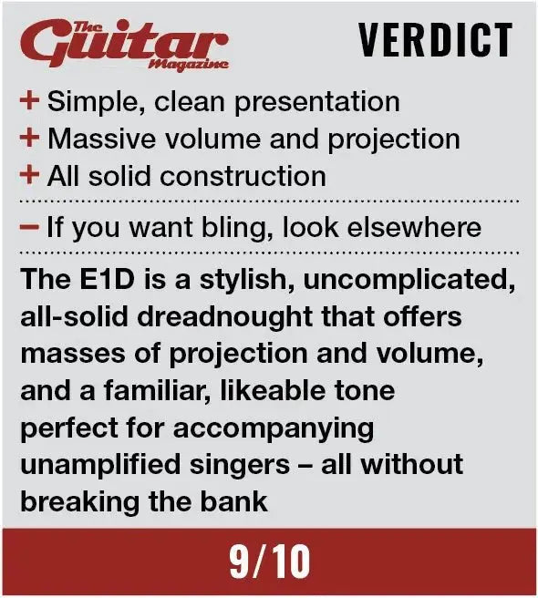 Eastman E1D (Price inc. Custom Pro Setup Package) - Richards Guitars Of Stratford Upon Avon