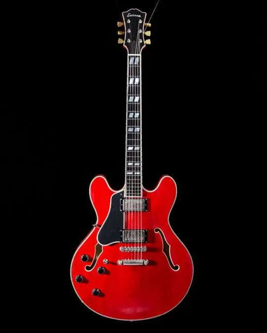 Eastman T59L/V - RD, Semi - Hollow, Red Varnish Finish, Seymour Duncan Pickups (Price inc. Custom Pro Setup Package) - Richards Guitars Of Stratford Upon Avon