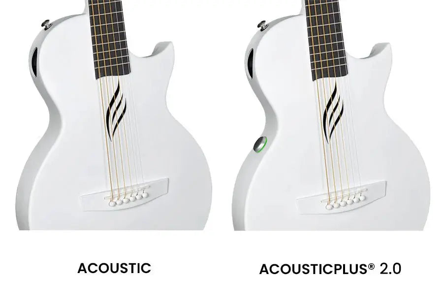Enya NOVA GO/SP1 White Nova Go Carbo fibre electro guitar with Bluetooth - Richards Guitars Of Stratford Upon Avon