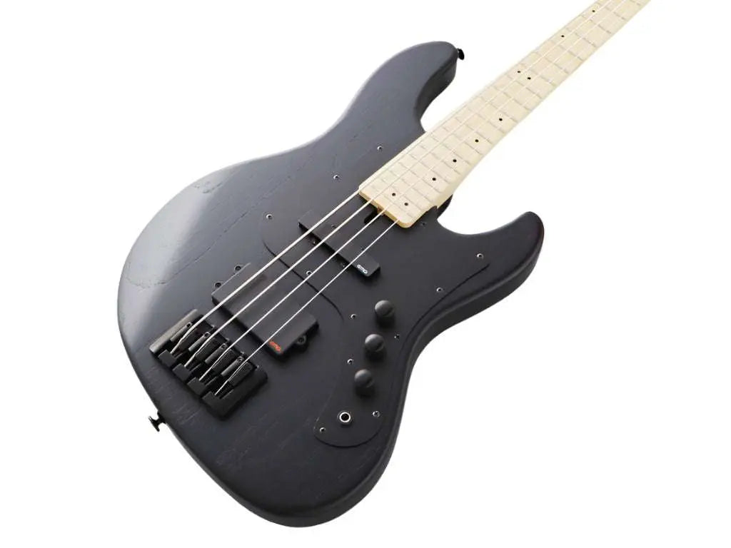 FGN J Standard Mighty Jazz JMJ2ASHDEM Open Pore Black With Gig Bag - Richards Guitars Of Stratford Upon Avon