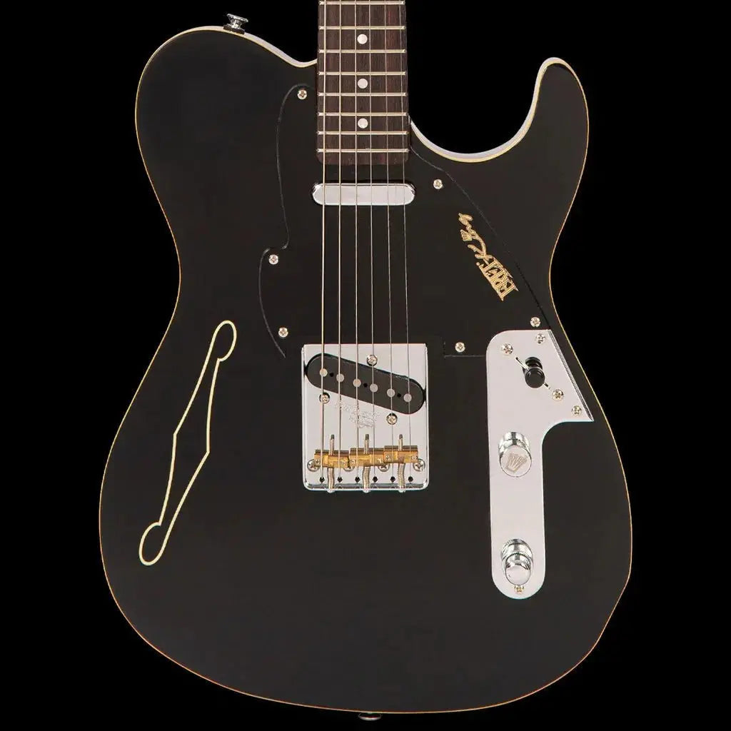 FRET KING COUNTRY SQUIRE STEALTH - GLOSS BLACK (Includes Our £85 Pro Setup Free) - Richards Guitars Of Stratford Upon Avon