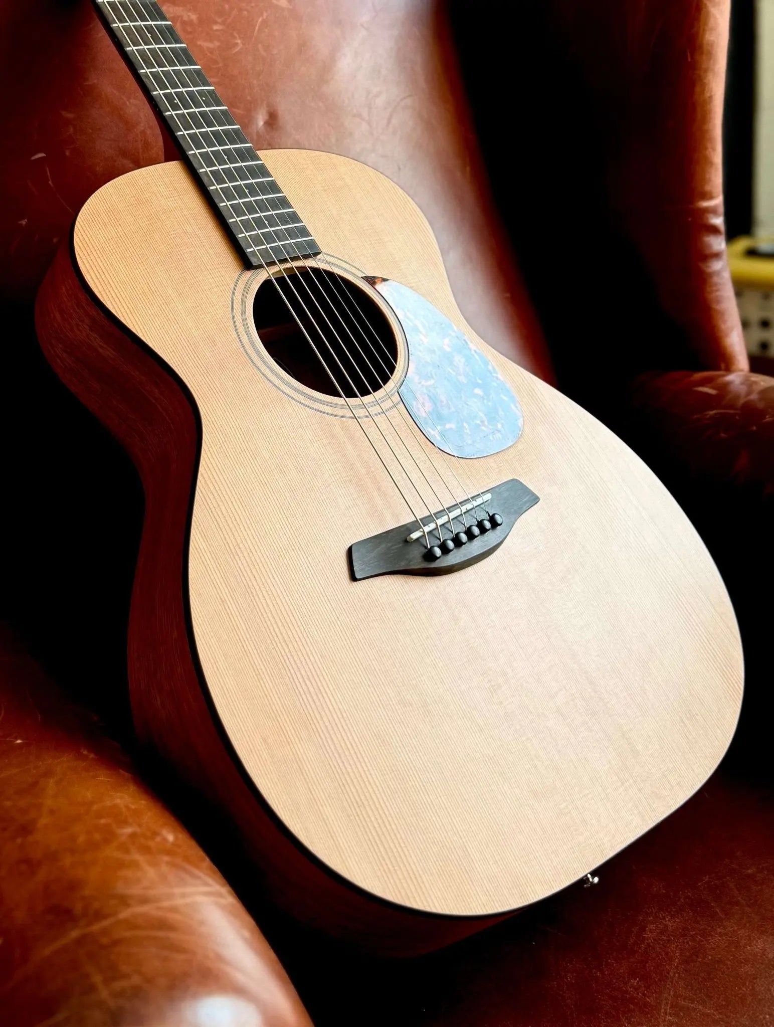Furch Blue OM CM (OM Body / Cedar / Mahogany) Acoustic Guitar (2025 CNR Active Upgrade Model) - Richards Guitars Of Stratford Upon Avon