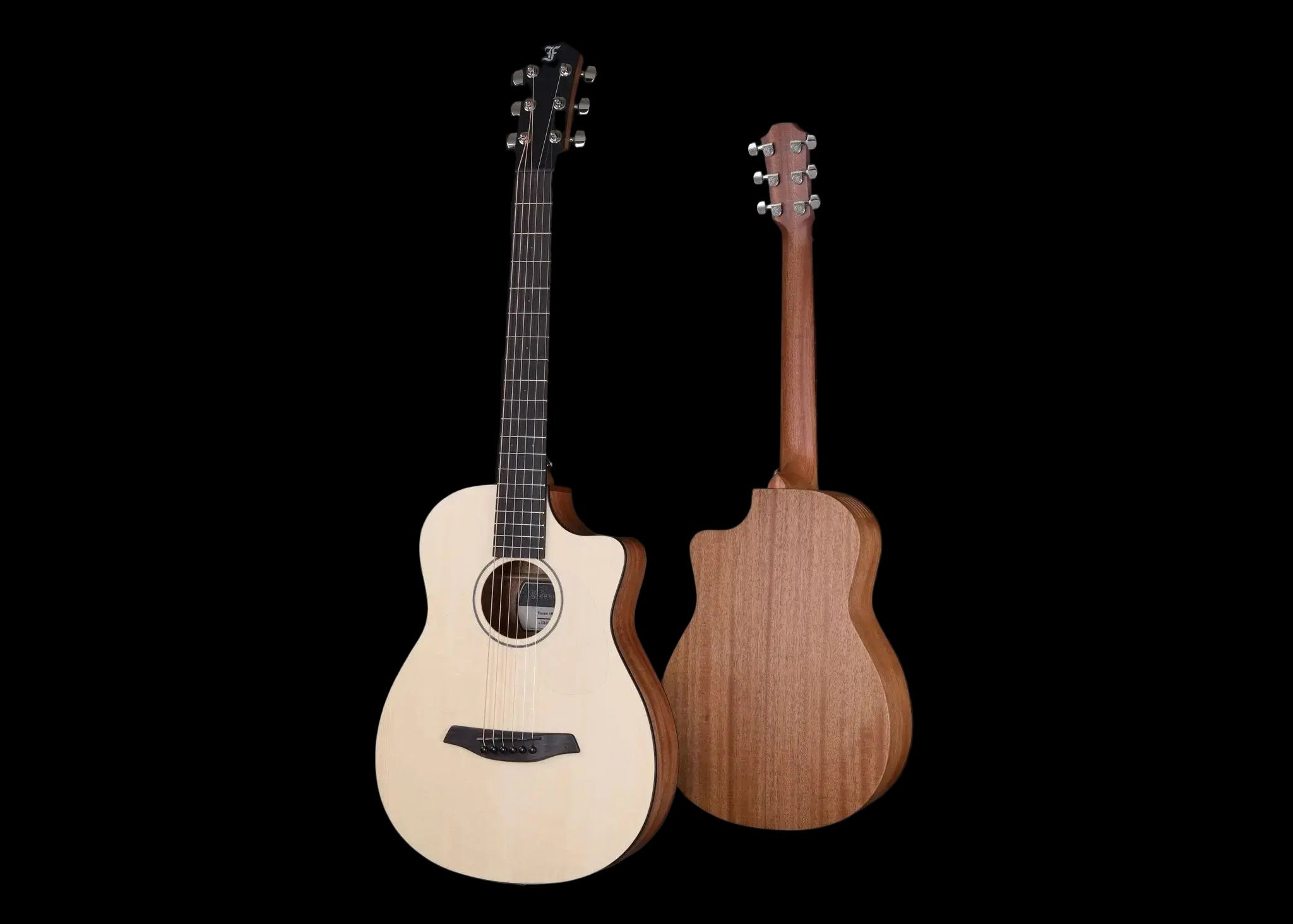 Furch Pioneer EM Left Handed: Engelmann spruce top with African mahogany back and sides. (Furch Mini / Travel Guitar) (2025 CNR Active Upgrade Model) Left Handed - Richards Guitars Of Stratford Upon Avon