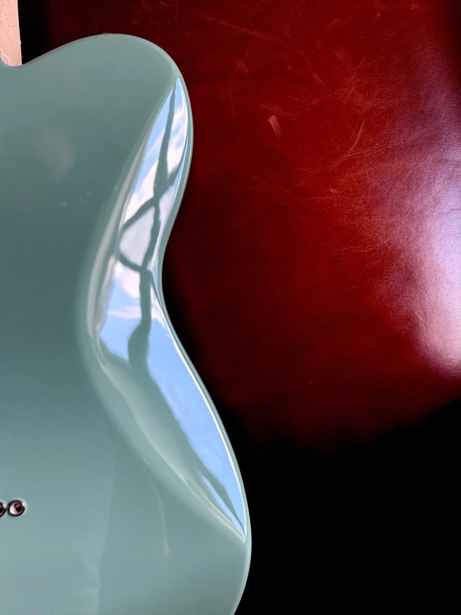 G&L Fullerton Deluxe ASAT Classic Matcha Green over Alder w' Deluxe Gigbag - Richards Guitars Of Stratford Upon Avon