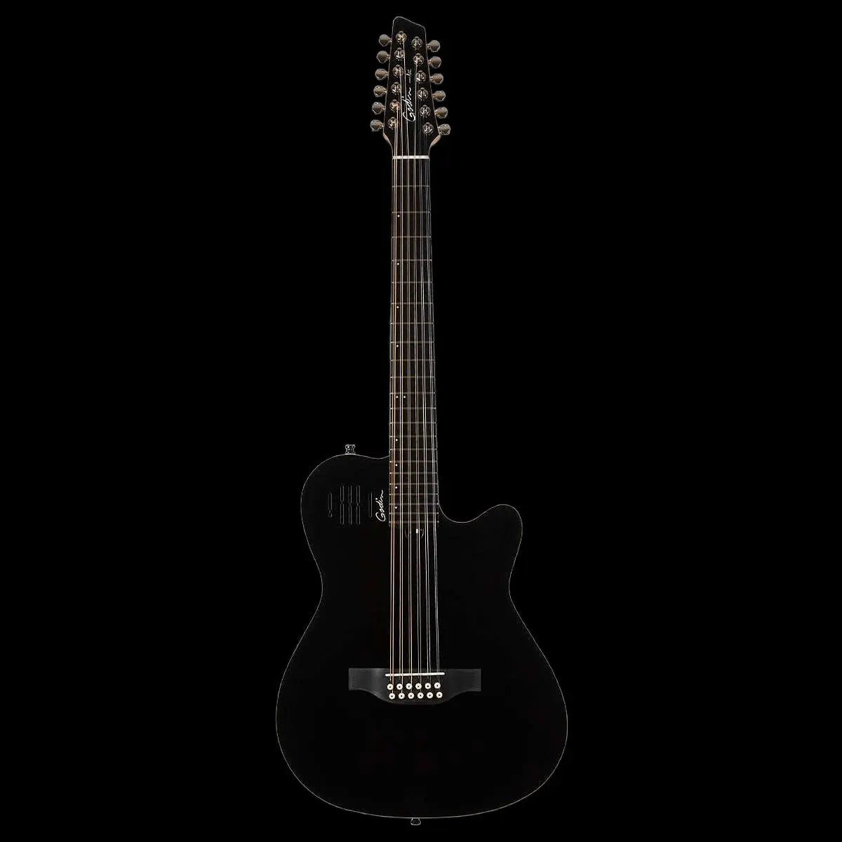 Godin A12 12 String Electric Guitar ~ Black HG - Richards Guitars Of Stratford Upon Avon