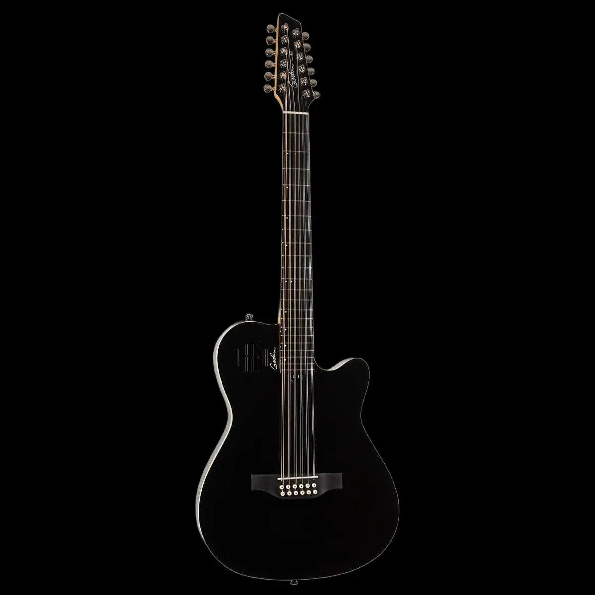 Godin A12 12 String Electric Guitar ~ Black HG - Richards Guitars Of Stratford Upon Avon
