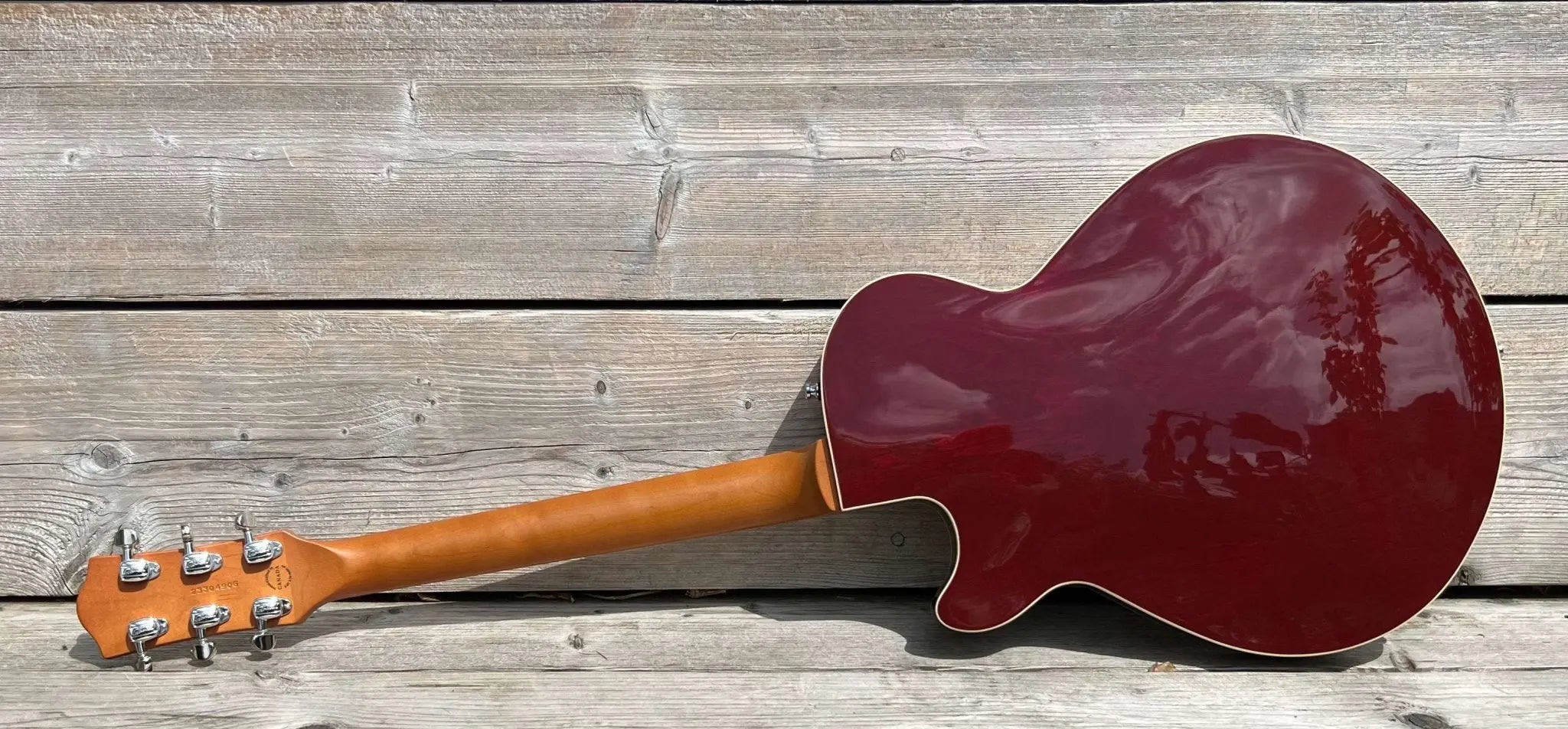 Godin Montreal Premiere Pro Semi - Acoustic Guitar ~ Aztek Red - Richards Guitars Of Stratford Upon Avon