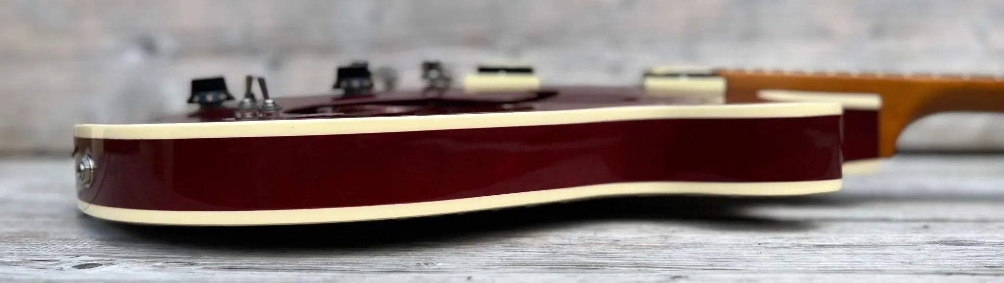 Godin Montreal Premiere Pro Semi - Acoustic Guitar ~ Aztek Red - Richards Guitars Of Stratford Upon Avon