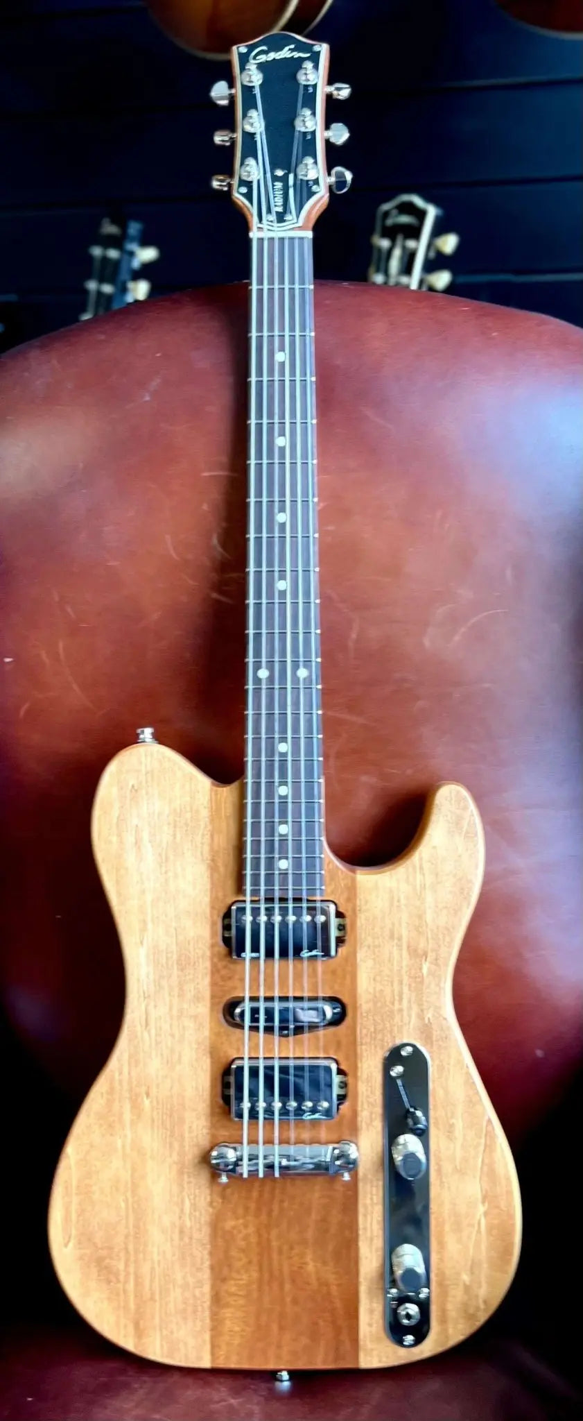 Godin Radium Electric Guitar ~ Winchester Brown RN - Richards Guitars Of Stratford Upon Avon