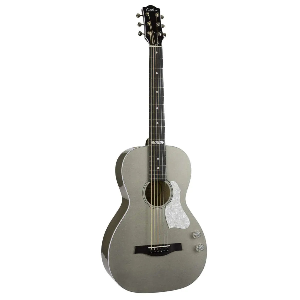 Godin Rialto JR HG Q - Discrete Electro - Acoustic Guitar with Bag ~ Satina Grey - Richards Guitars Of Stratford Upon Avon