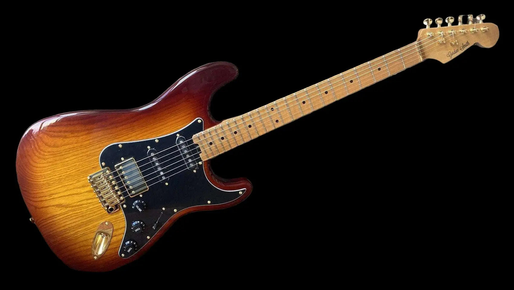 Gordon Smith Classic S HSS Tobacco Burst Swamp Ash Custom AAAAA Honey Roast Maple Neck & Board SN: 20452 - Richards Guitars Of Stratford Upon Avon