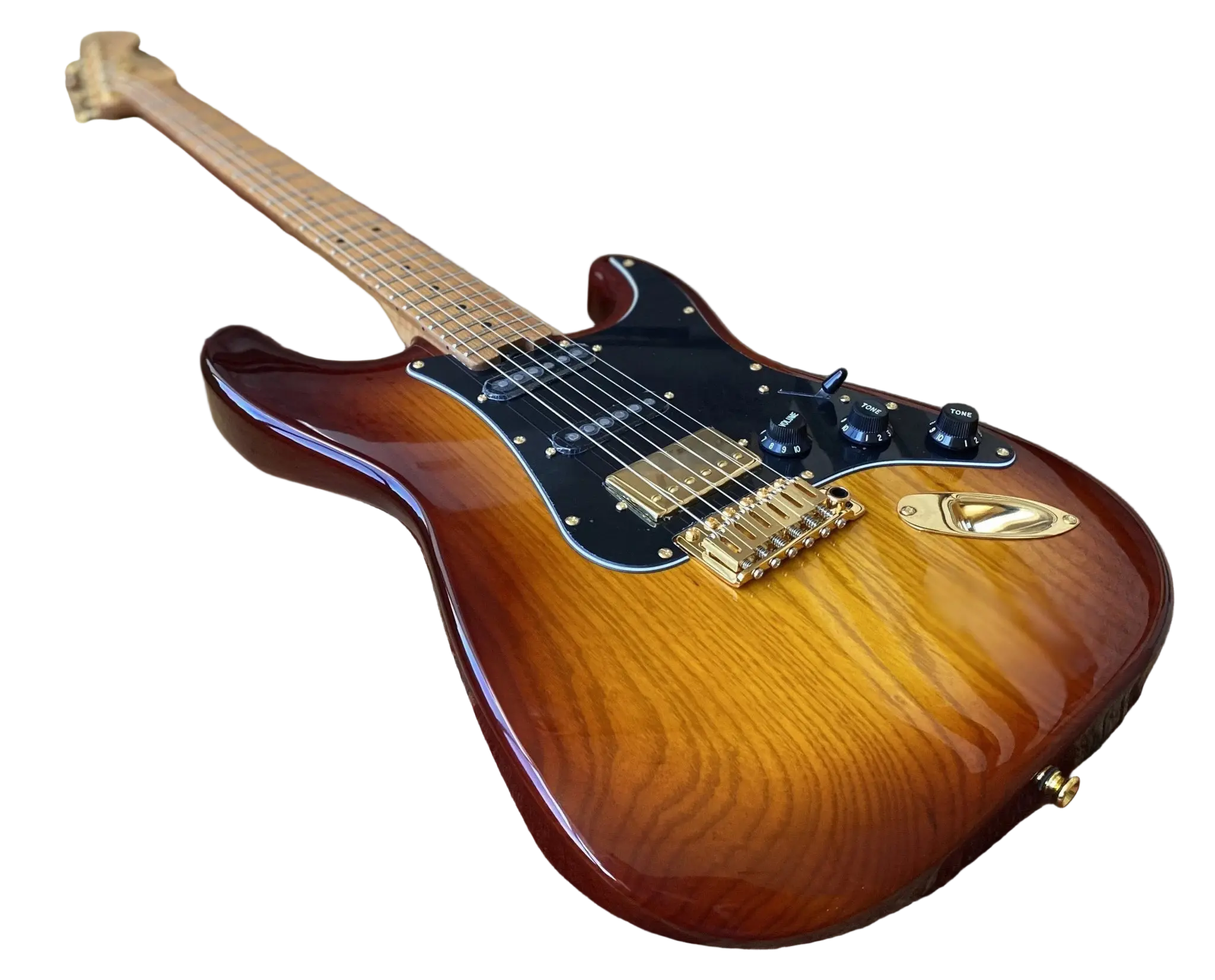 Gordon Smith Classic S HSS Tobacco Burst Swamp Ash Custom AAAAA Honey Roast Maple Neck & Board SN: 20452 - Richards Guitars Of Stratford Upon Avon