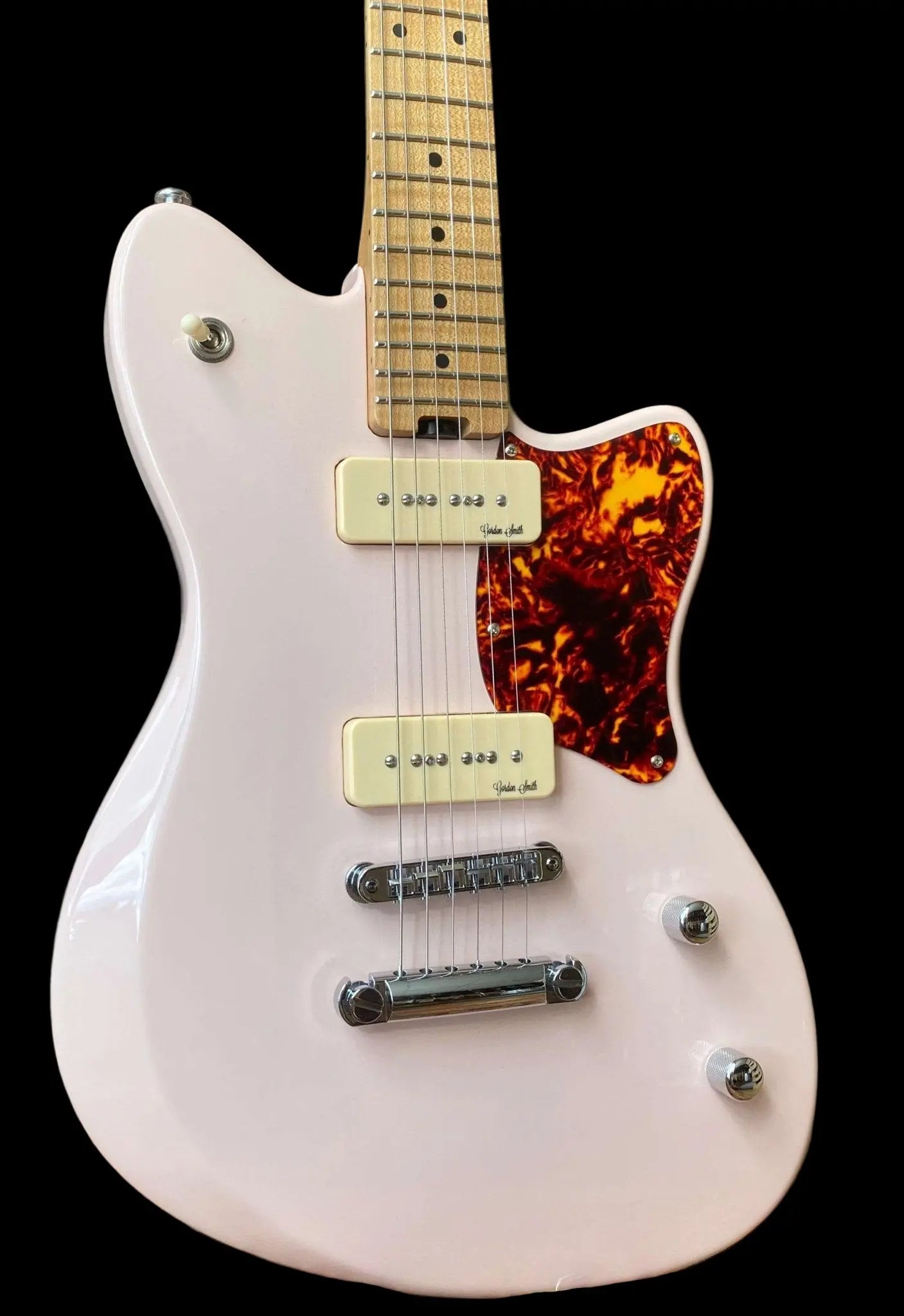 Gordon Smith Gatsby Custom Shell Pink 2P90 - Highest Spec. - Richards Guitars Of Stratford Upon Avon