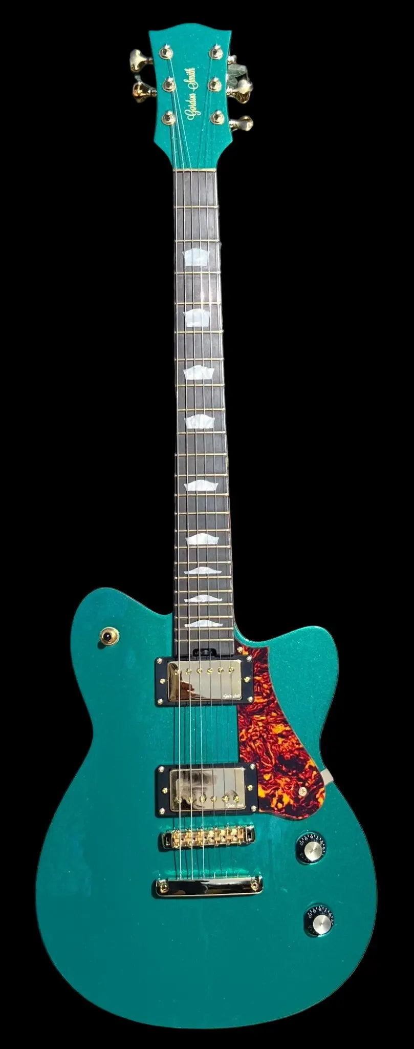 Gordon Smith Grande (Green) Plus Hand Made Walsall Leather Guitar Strap (Worth £120) - Richards Guitars Of Stratford Upon Avon