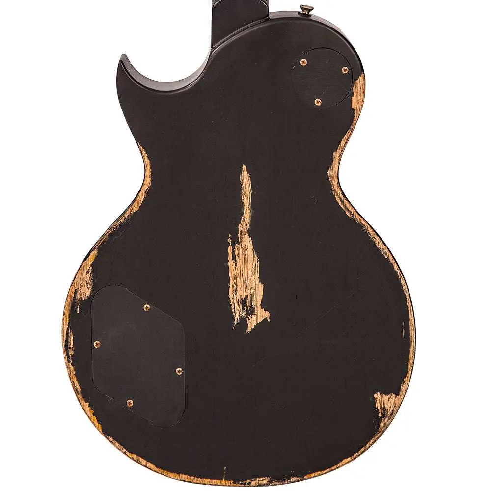 IN BUILD: - Vintage V100 ProShop Unique ~ Boulevard Black - Richards Guitars Of Stratford Upon Avon