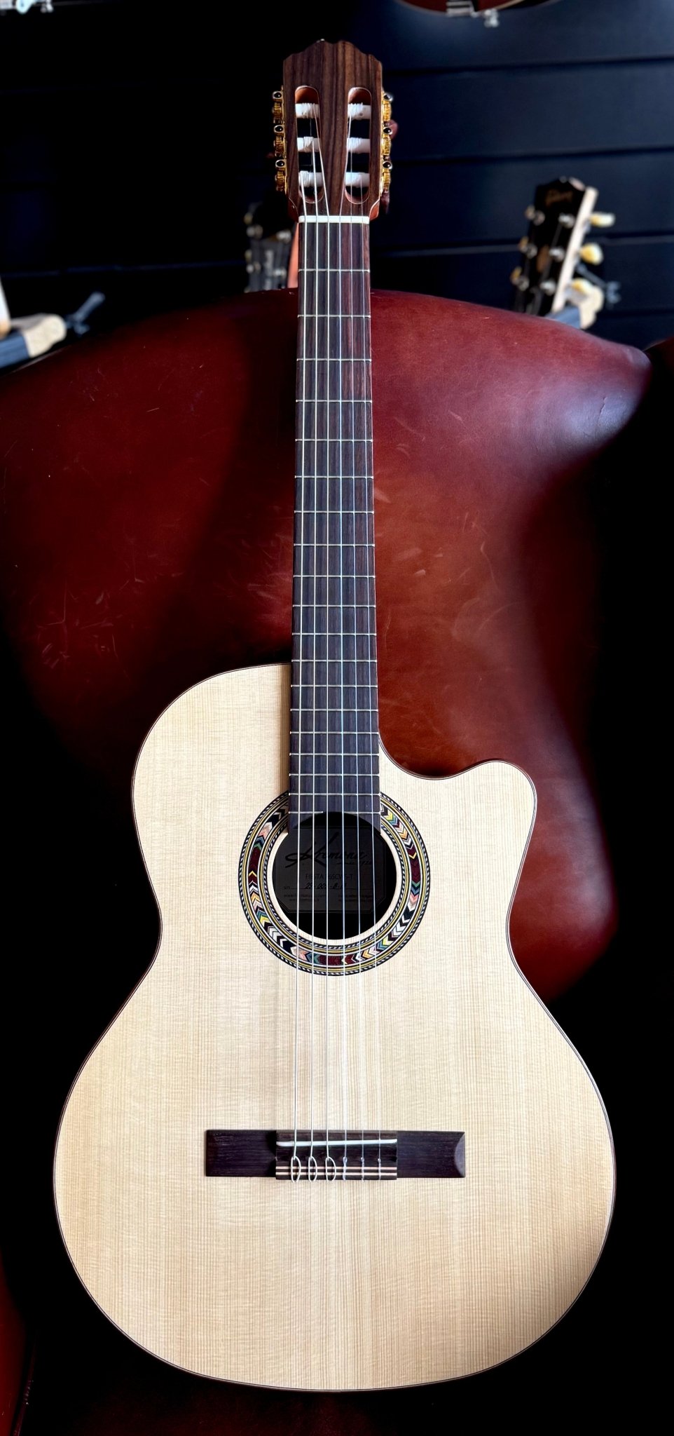 Kremona F65CWS, Solid Spruce, Indian Rosewood Back & Sides, Hand Made Electro Nylon Strung Guitar - Richards Guitars Of Stratford Upon Avon