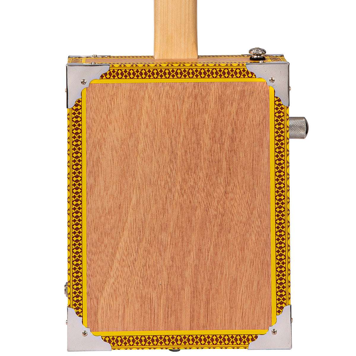 Lace Cigar Box Electric Guitar ~ 4 String ~ Pero Pup - Richards Guitars Of Stratford Upon Avon