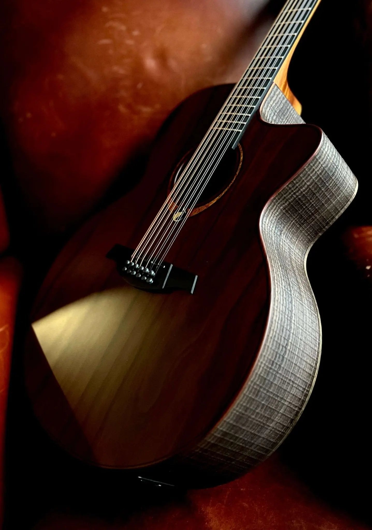 LAG Sauvage Jumbo 12 Strings Cutaway Acoustic - Electric - Richards Guitars Of Stratford Upon Avon