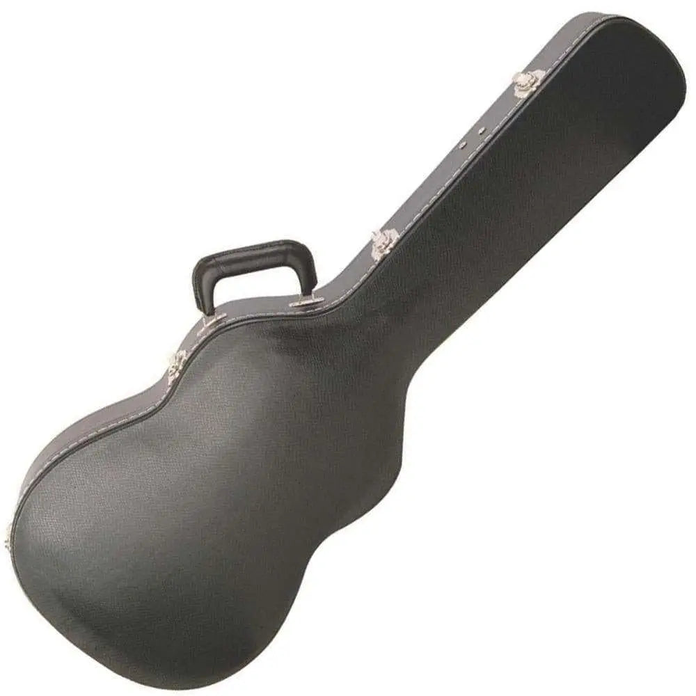 On Stage Hardshell Guitar Case ~ Double C/A Electric ~ Black - Richards Guitars Of Stratford Upon Avon