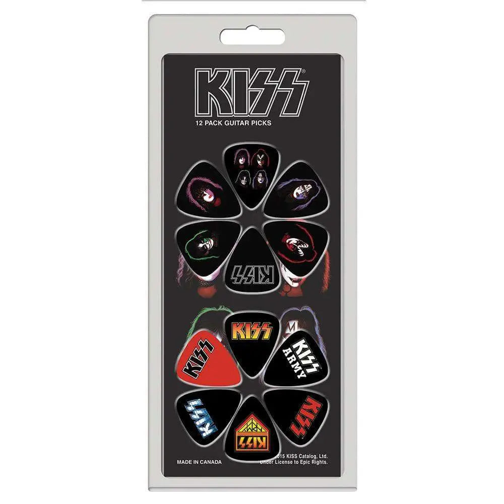 Perri's 12 Pick Pack ~ Kiss - Richards Guitars Of Stratford Upon Avon