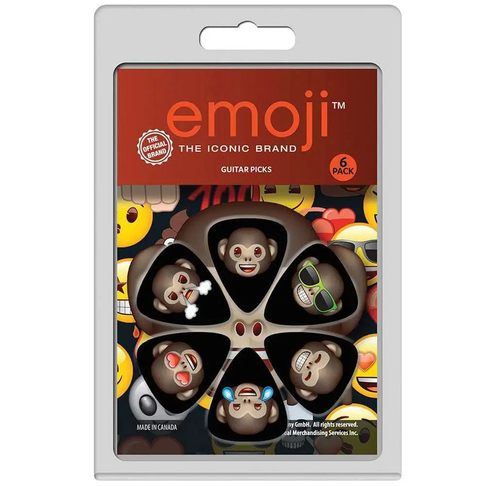 Perri's 6 Pick Pack ~ Emoji 7 - Richards Guitars Of Stratford Upon Avon