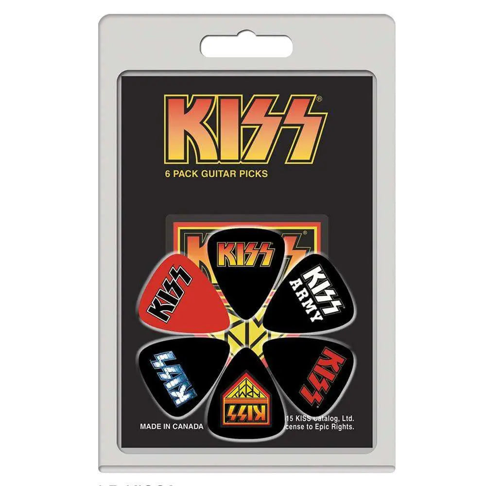 Perri's 6 Pick Pack ~ Kiss 2 - Richards Guitars Of Stratford Upon Avon