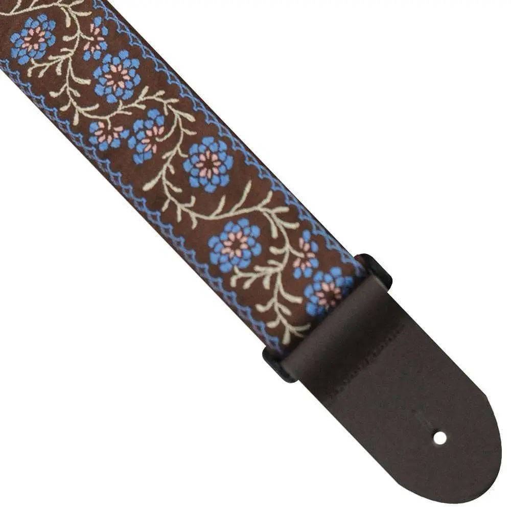Perris Jacquard Strap ~ Flower - Richards Guitars Of Stratford Upon Avon