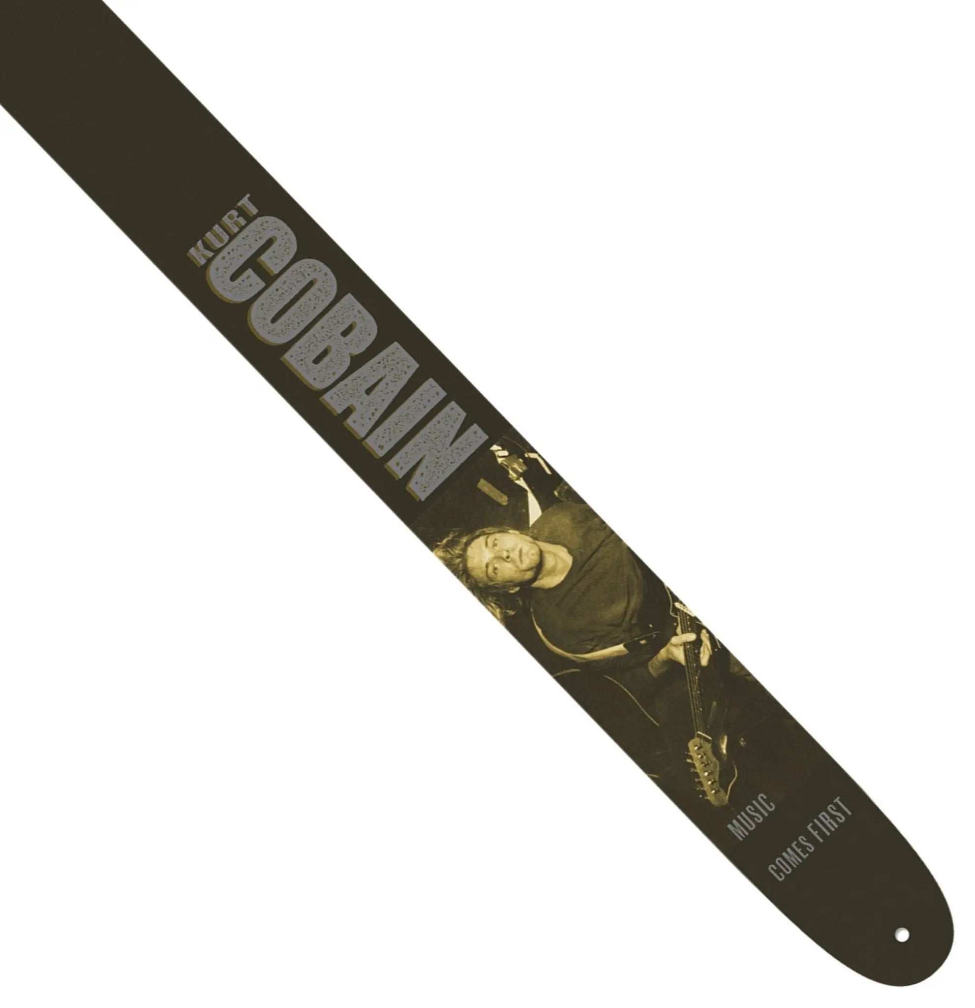 Perri's Leather Guitar Strap ~ Nirvana ~ Cobain - Richards Guitars Of Stratford Upon Avon