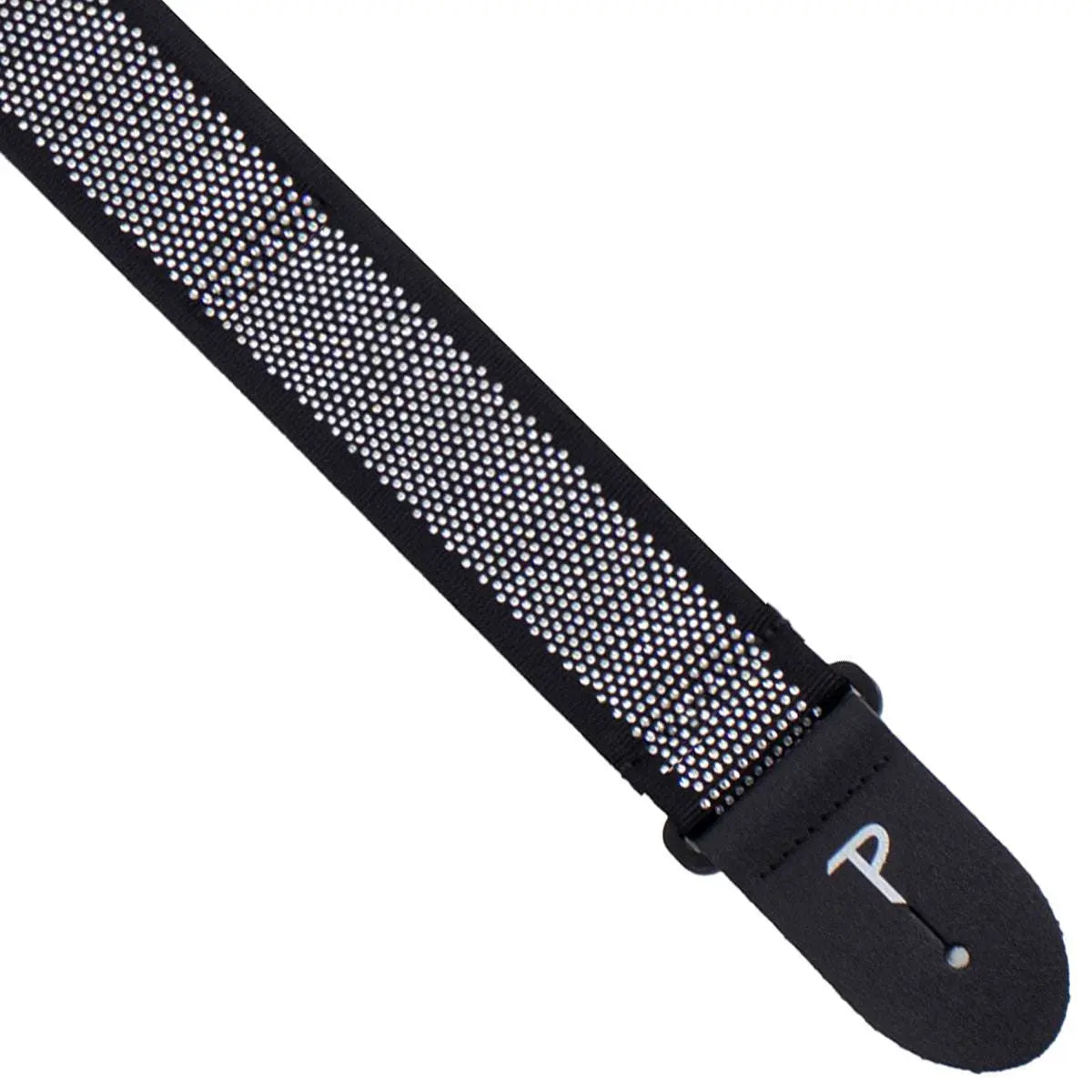 Perri's Spotlight Guitar Strap ~ Mini Rhinestones on Black Jacquard - Richards Guitars Of Stratford Upon Avon