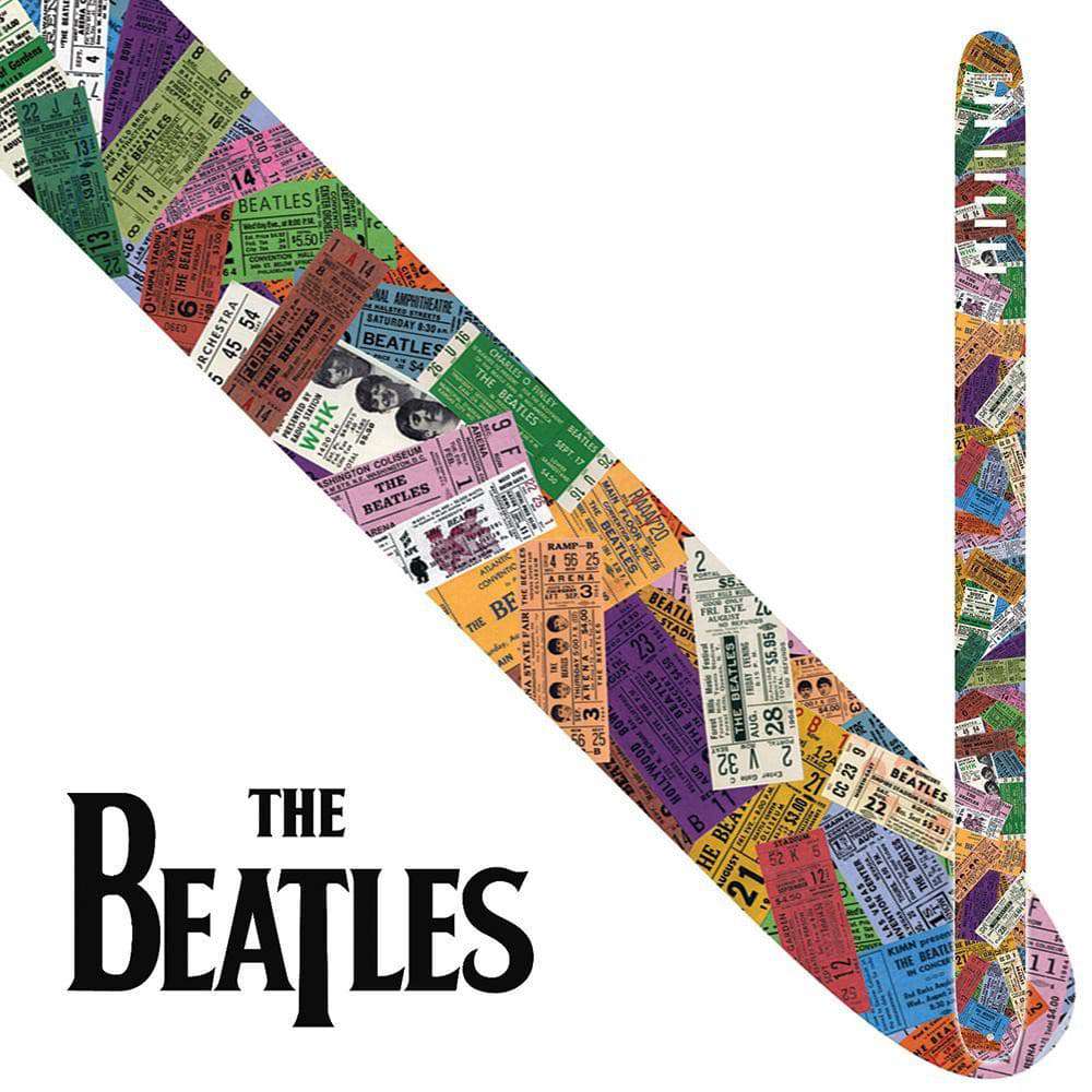 Perri's The Beatles 2.5" Guitar Strap ~ Ticket To Ride - Richards Guitars Of Stratford Upon Avon