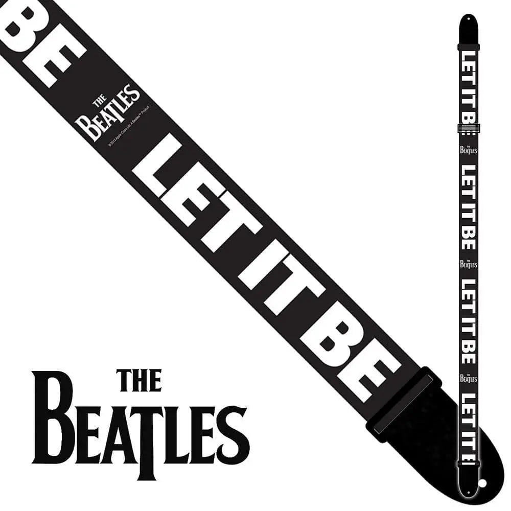 Perri's The Beatles Polyester Guitar Strap ~ Let It Be - Richards Guitars Of Stratford Upon Avon