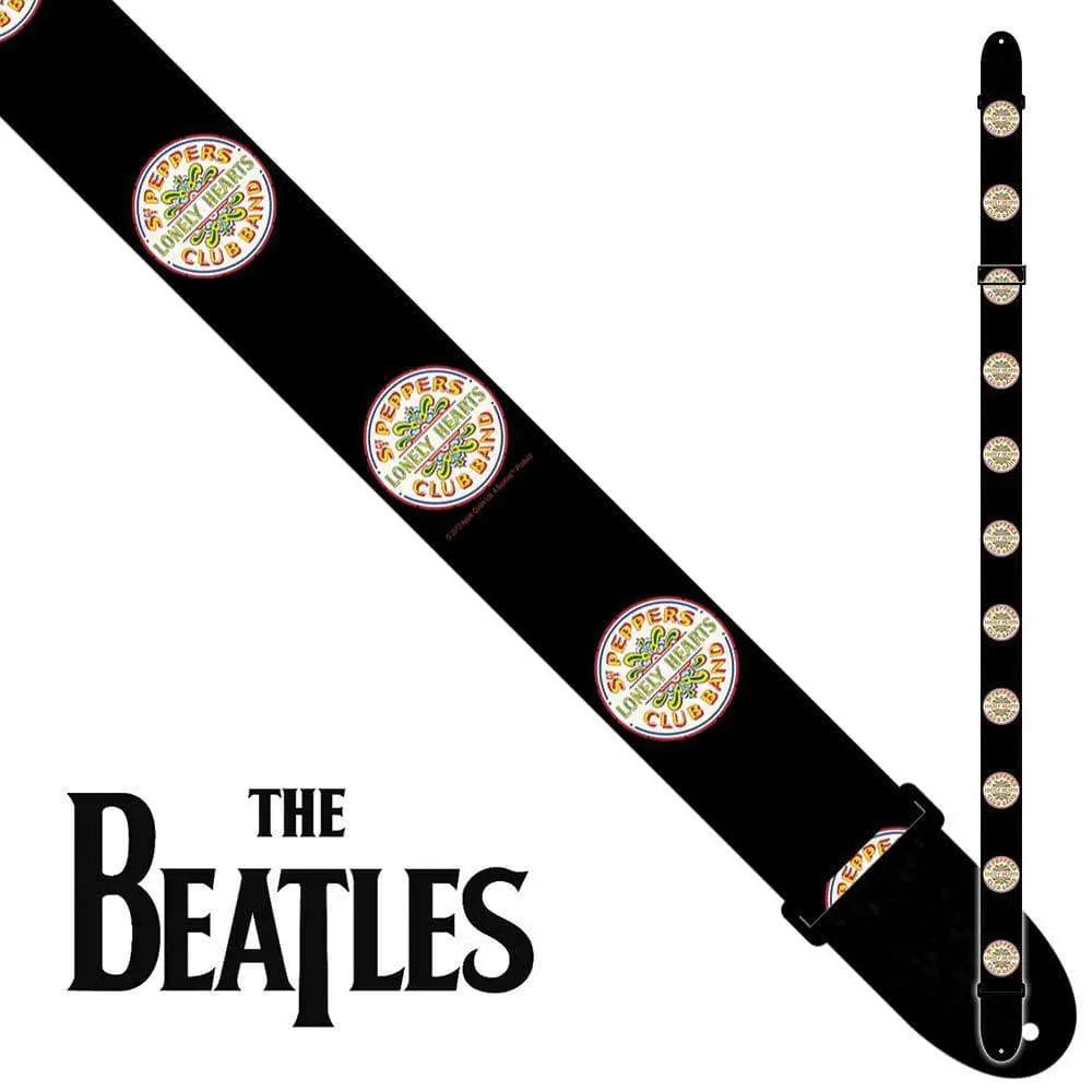 Perri's The Beatles Polyester Guitar Strap - Sgt. Pepper - Richards Guitars Of Stratford Upon Avon