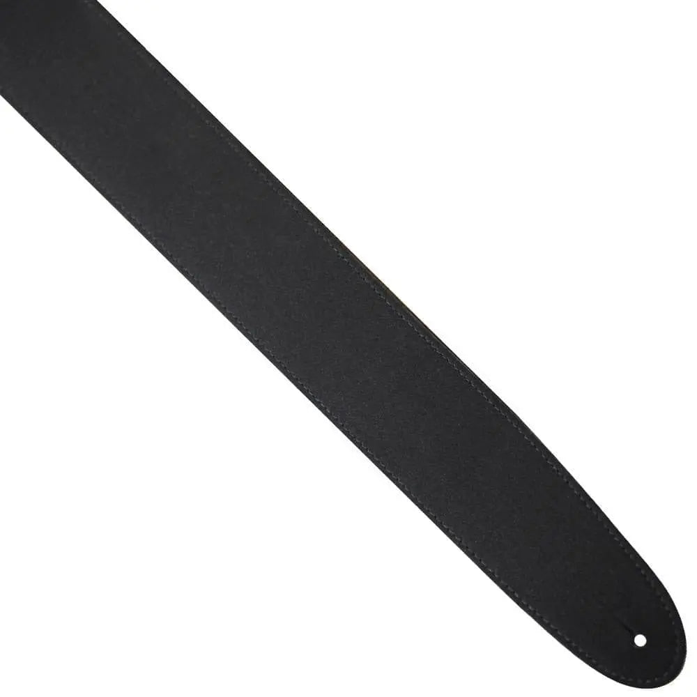 Perris Vegan Collection Velvet Guitar Strap ~ Black - Richards Guitars Of Stratford Upon Avon