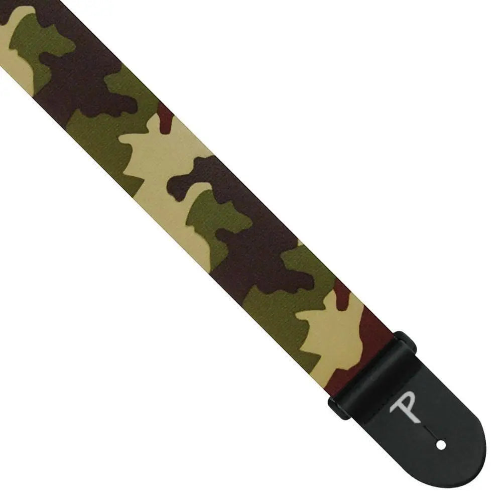 Perri's Webbing Guitar Strap ~ Camouflage - Richards Guitars Of Stratford Upon Avon