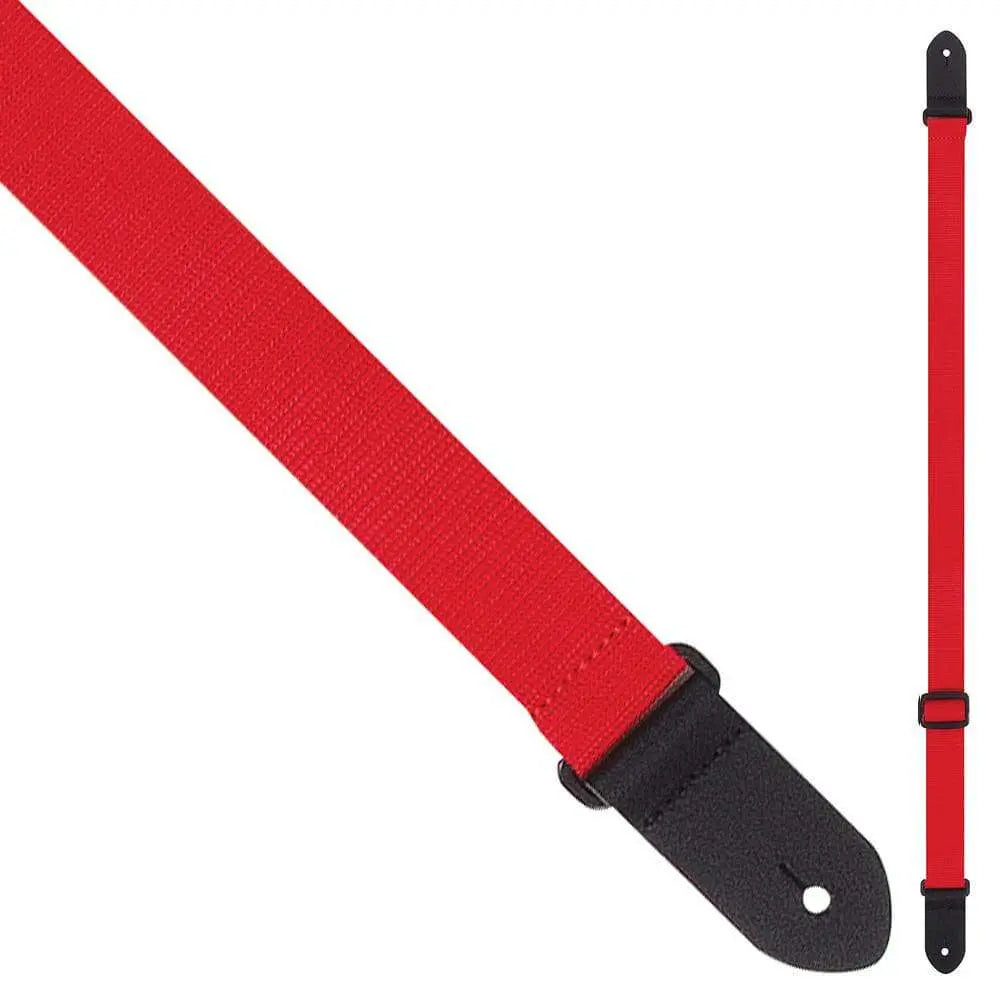 Perri's Woven Ukulele/Jr Guitar Strap ~ Red - Richards Guitars Of Stratford Upon Avon