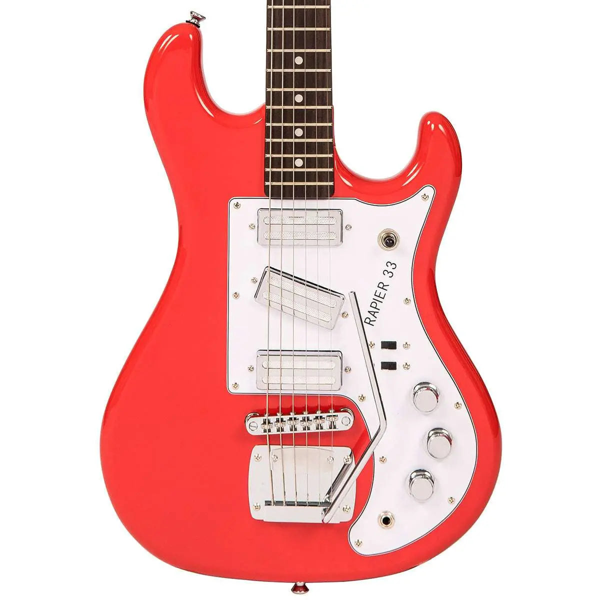 Rapier 33 Electric Guitar ~ Fiesta Red - Richards Guitars Of Stratford Upon Avon