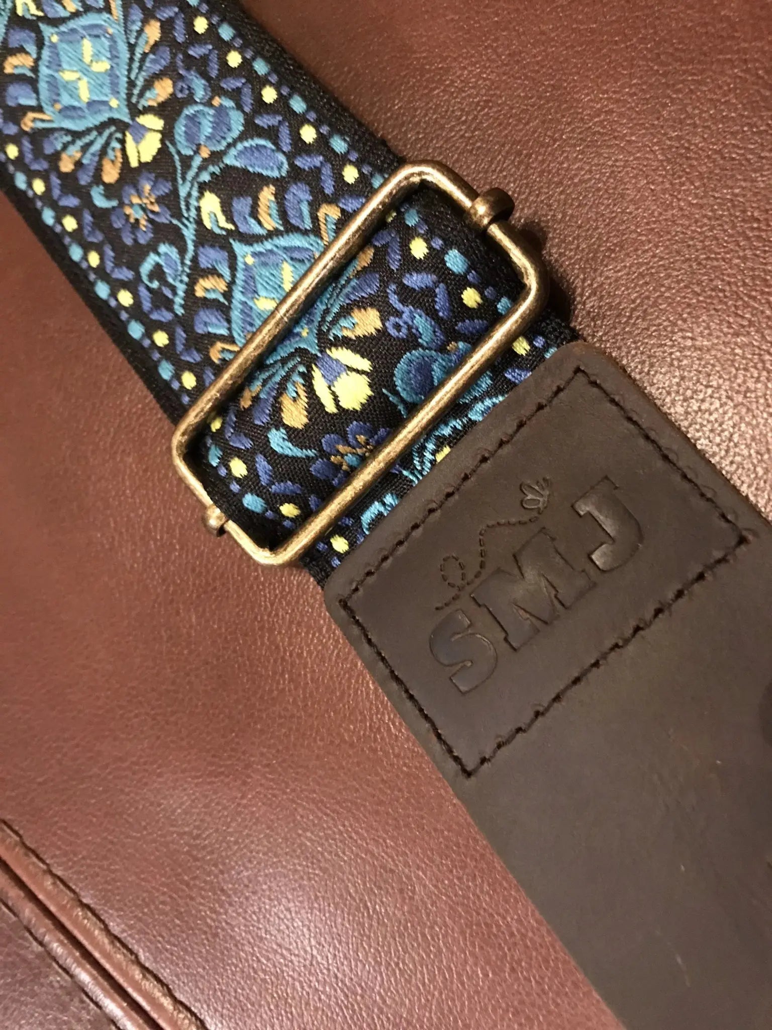 SMJ Reserve Collection "Adonis Blue" Guitar Strap - Richards Guitars Of Stratford Upon Avon