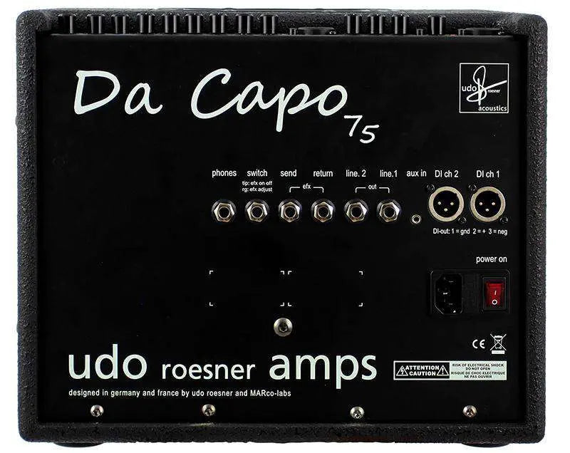 Udo Roesner DaCapo75. The Ultimate Acoustic Guitar Amp - Richards Guitars Of Stratford Upon Avon