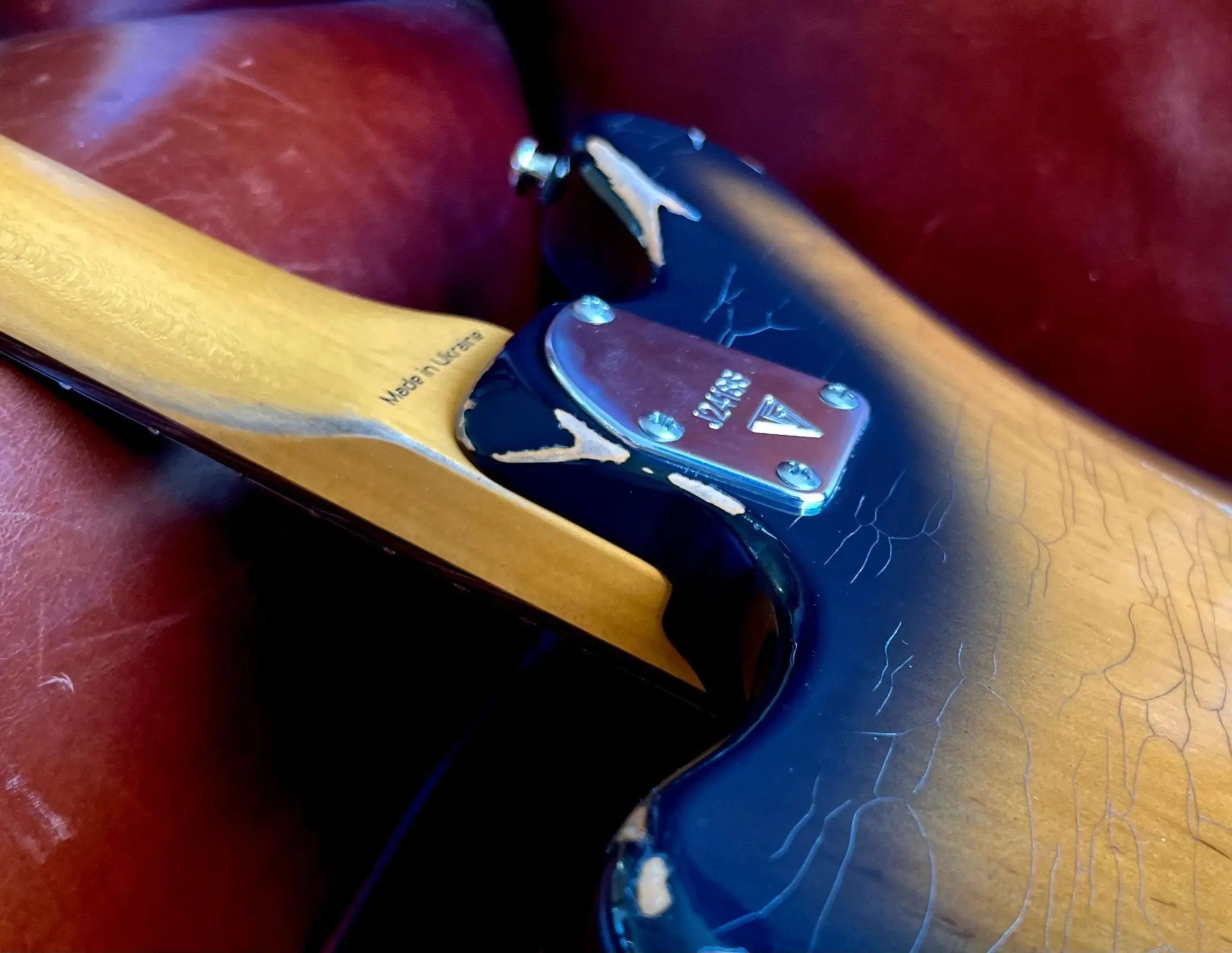 Valiant Jupiter Sunburst Distressed Mastery - With Stainless Steel Frets Upgrade - Ultimate Luxury Hand Crafted Electic Guitar - Richards Guitars Of Stratford Upon Avon