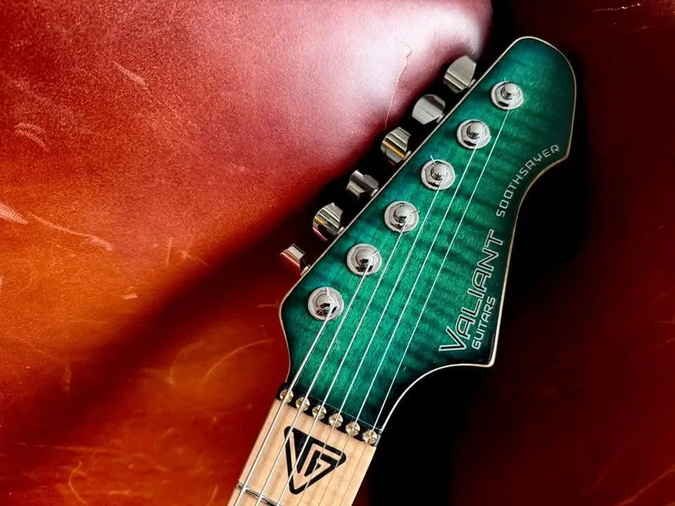 Valiant Soothsayer Malachite Alchemist Custom With Stainless Steel Frets Upgrade - Richards Guitars Of Stratford Upon Avon