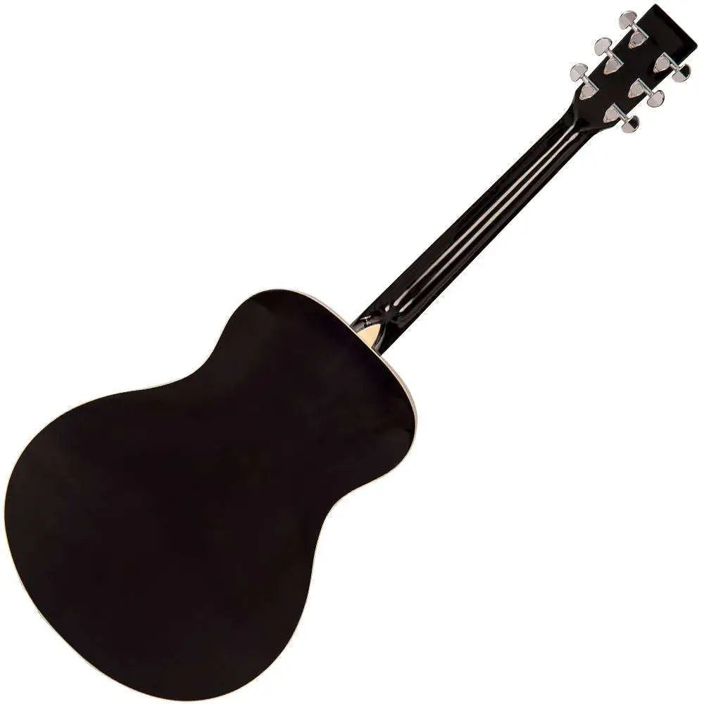 Vintage V300 Acoustic Folk Guitar Outfit ~ Black - Richards Guitars Of Stratford Upon Avon