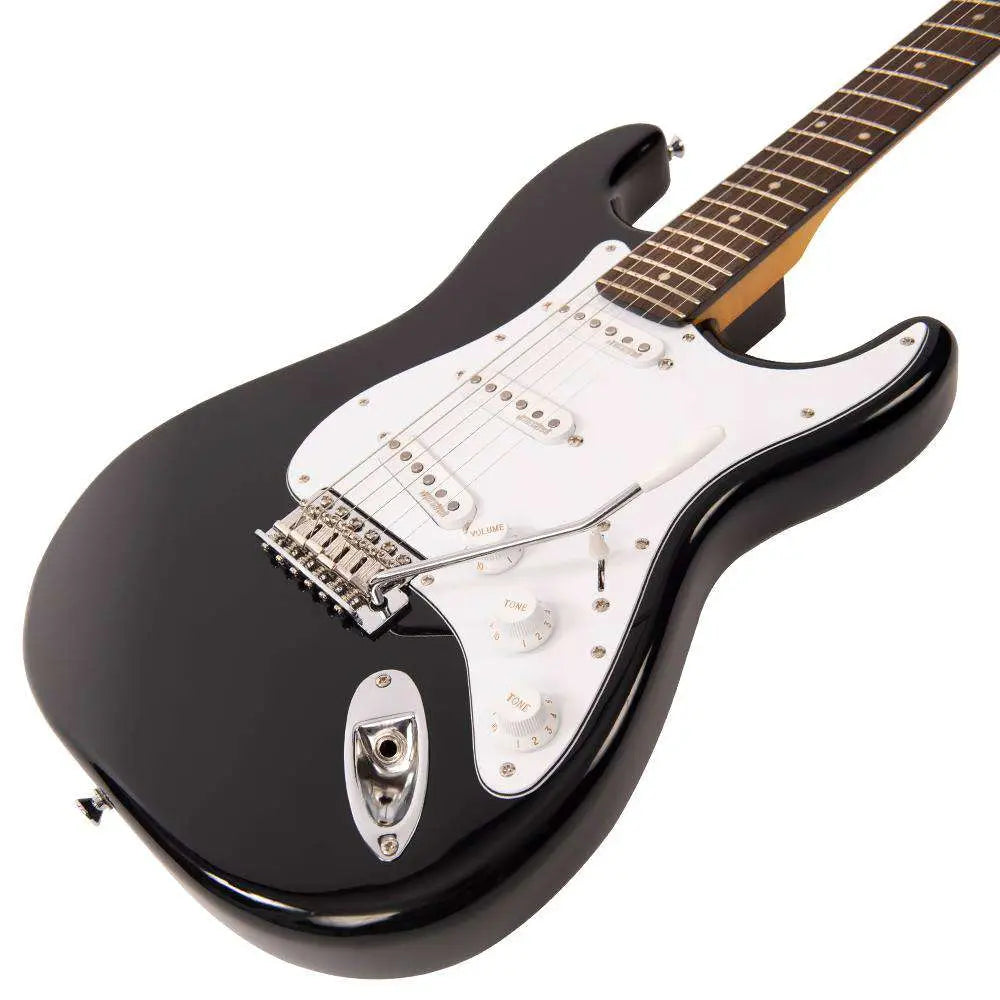 Vintage V6 ReIssued Electric Guitar ~ Boulevard Black - Richards Guitars Of Stratford Upon Avon