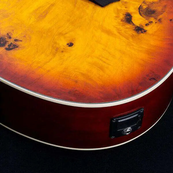 Washburn BURL ACE - Grand Auditorium - Amber Fade Electro Acoustic Guitar - Richards Guitars Of Stratford Upon Avon