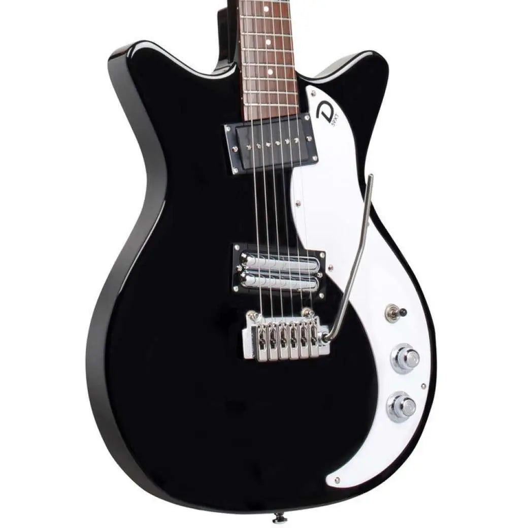 Danelectro 59XT Guitar with Vibrato ~ Gloss Black - Richards Guitars Of Stratford Upon Avon