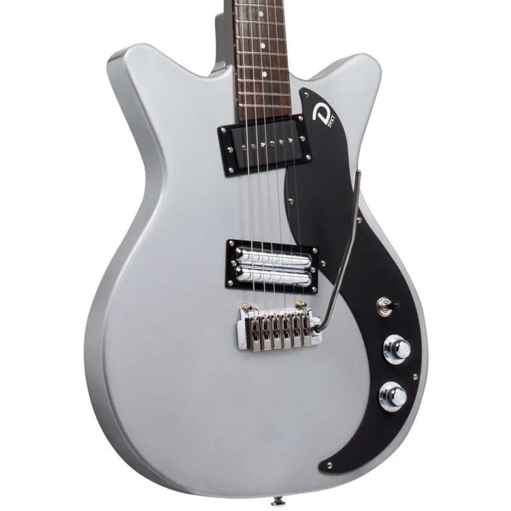 Danelectro 59XT Guitar with Vibrato ~ Silver - Richards Guitars Of Stratford Upon Avon